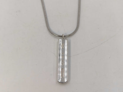 Tiffany & Co. Tiffany Narrow Bar 1837 Necklace in Silver with Non-Original Chain