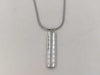 Tiffany & Co. Tiffany Narrow Bar 1837 Necklace in Silver with Non-Original Chain