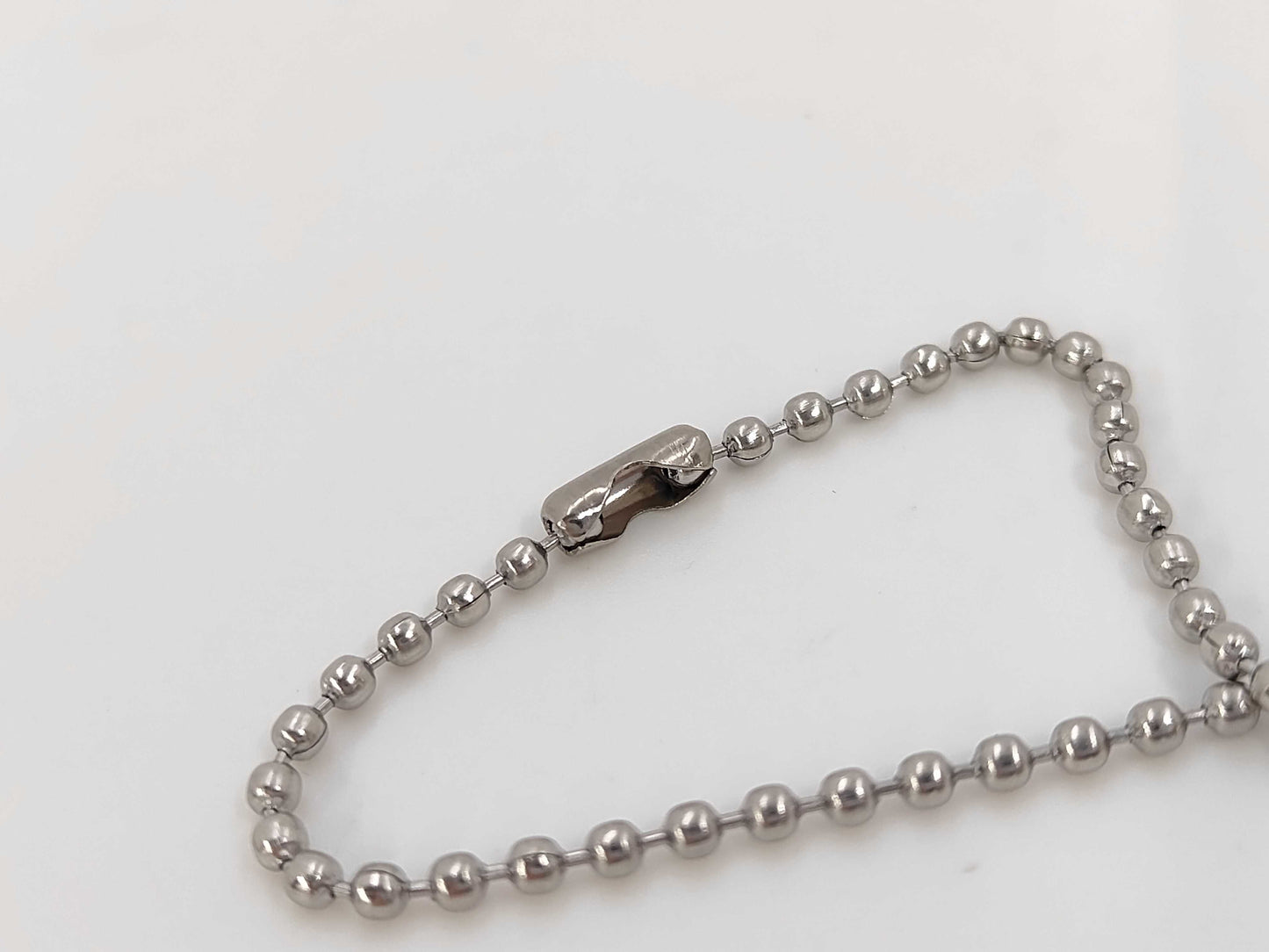 Tiffany & Co. Tiffany Return to Oval Necklace, Silver, Ball Chain, Non-Original Chain Necklace