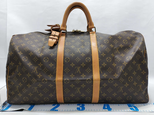 LOUIS VUITTON Monogram Louis Vuitton Keepall 55 Boston Bag Boston Bag