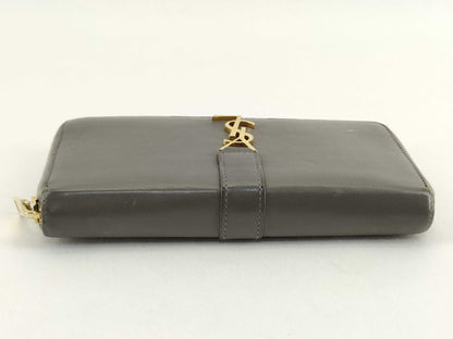 SAINT LAURENT Saint Laurent YSL Long Wallet Gray