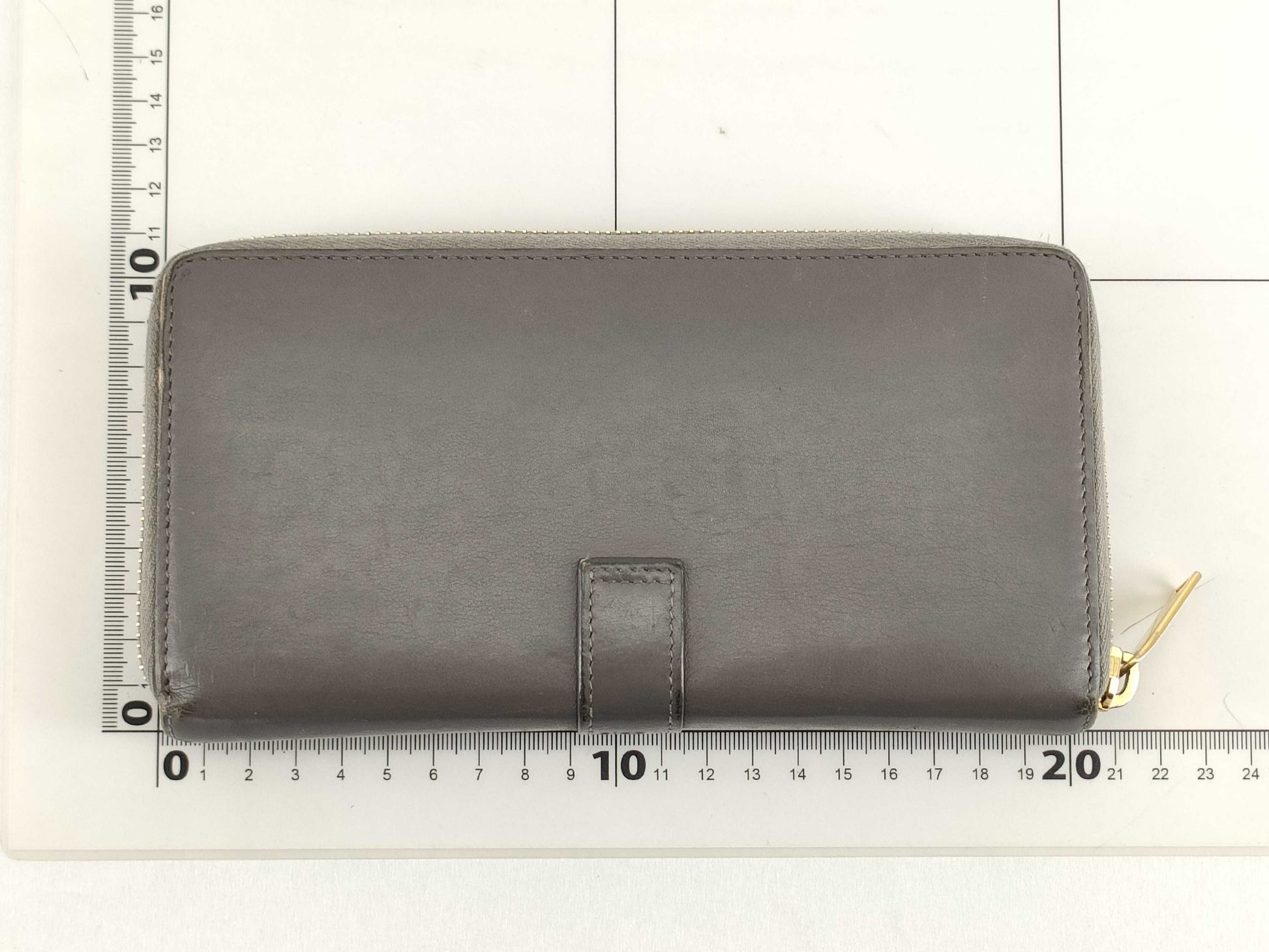SAINT LAURENT Saint Laurent YSL Long Wallet Gray