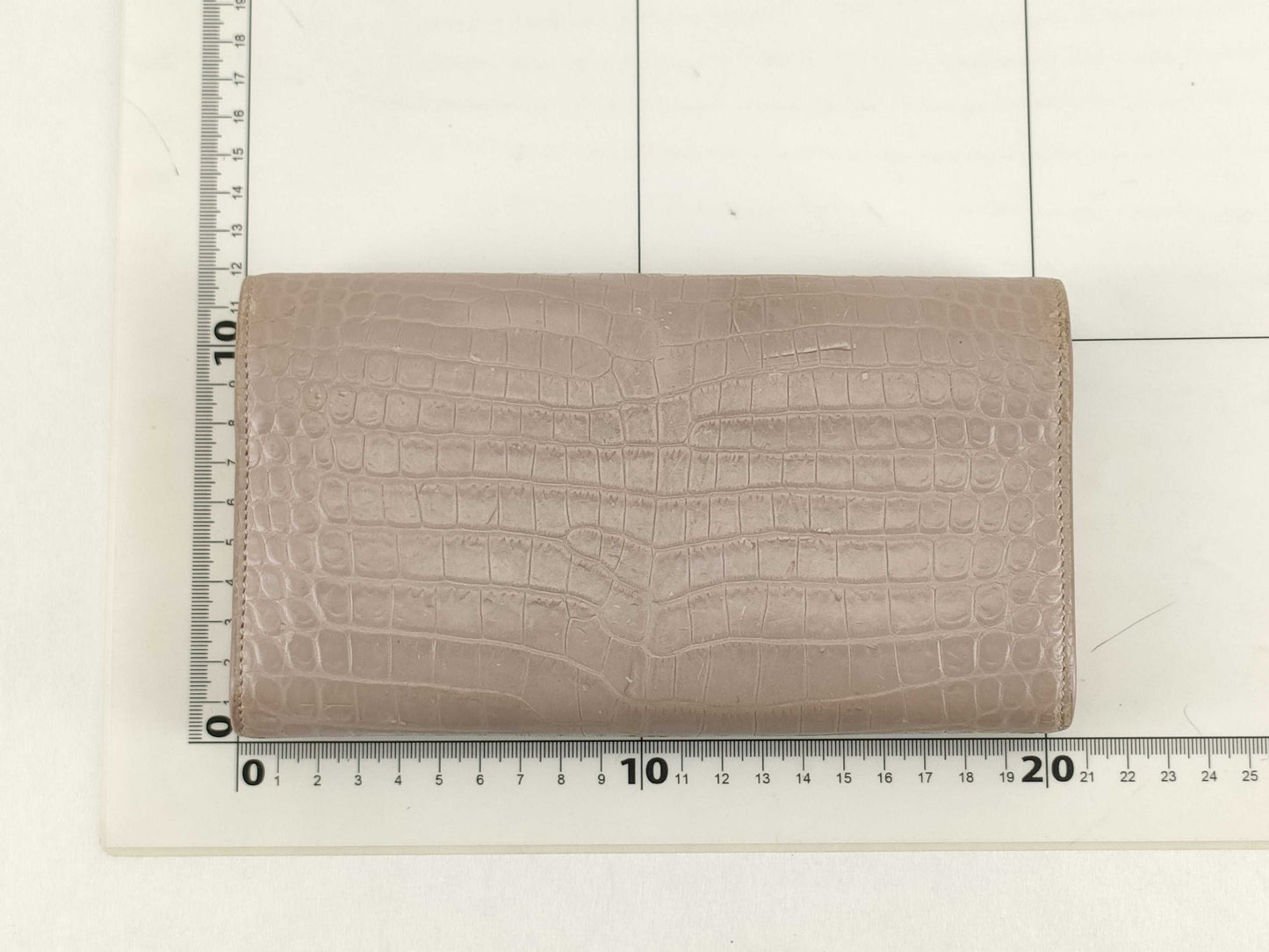 SAINT LAURENT Saint Laurent YSL long wallet crocodile wallet