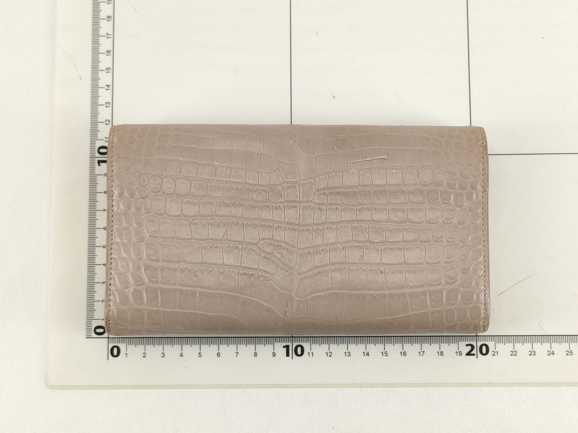 SAINT LAURENT Saint Laurent YSL long wallet crocodile wallet