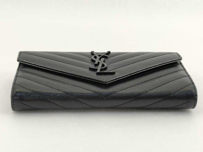 SAINT LAURENT Saint Laurent YSL Wallet Black Wallet
