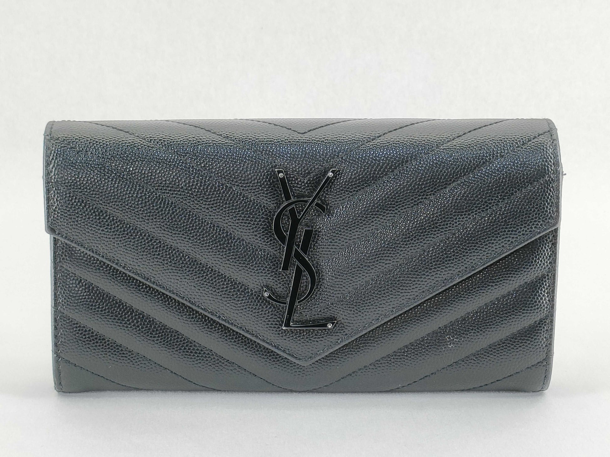 SAINT LAURENT Saint Laurent YSL Wallet Black Wallet