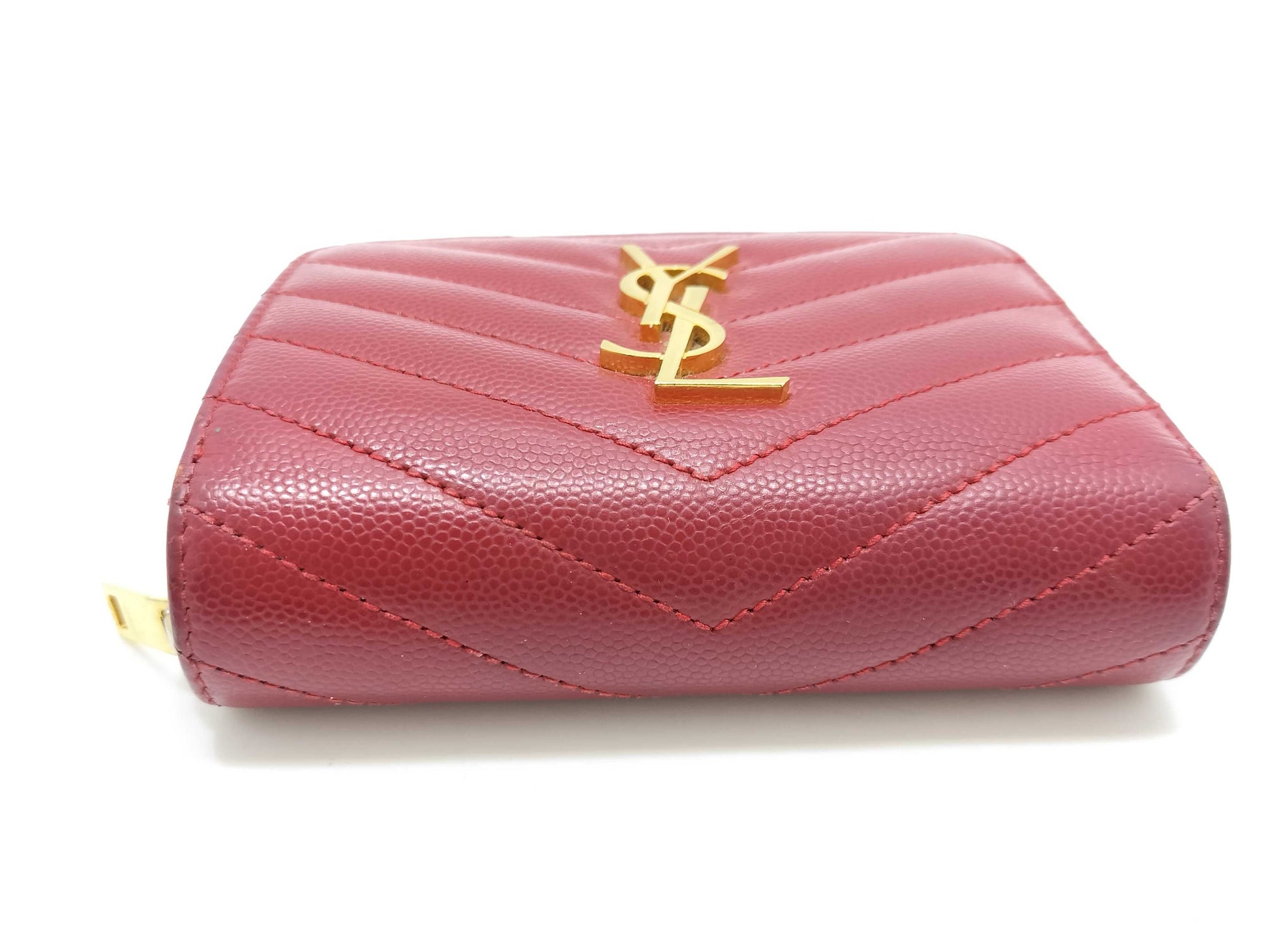 SAINT LAURENT Saint Laurent YSL Wallet Red Wallet