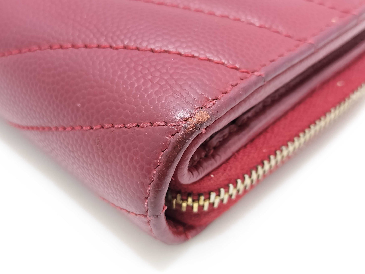 SAINT LAURENT Saint Laurent YSL Wallet Red Wallet