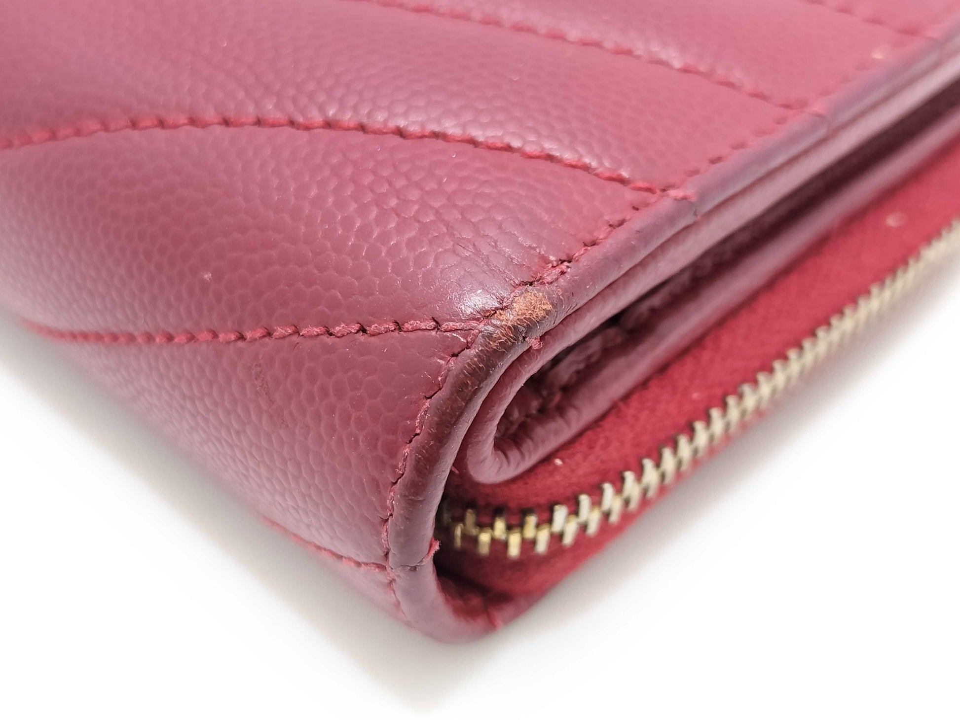 SAINT LAURENT Saint Laurent YSL Wallet Red Wallet