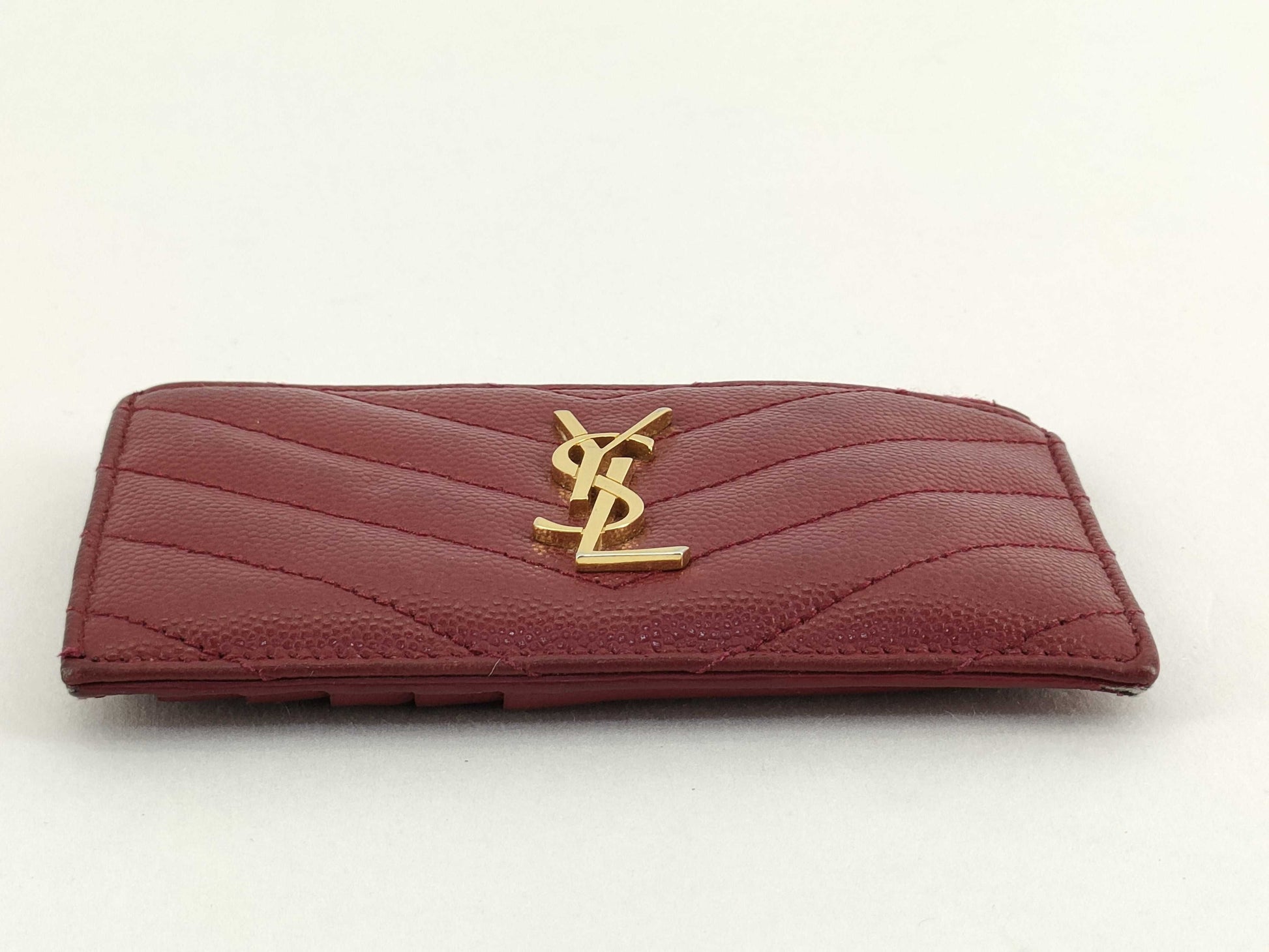 SAINT LAURENT Saint Laurent YSL Fragment Case Red Coin Case