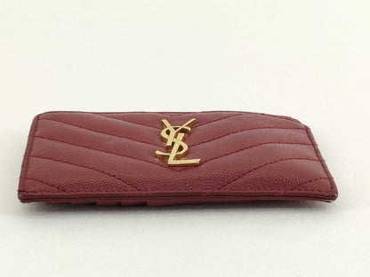 SAINT LAURENT Saint Laurent YSL Fragment Case Red Coin Case