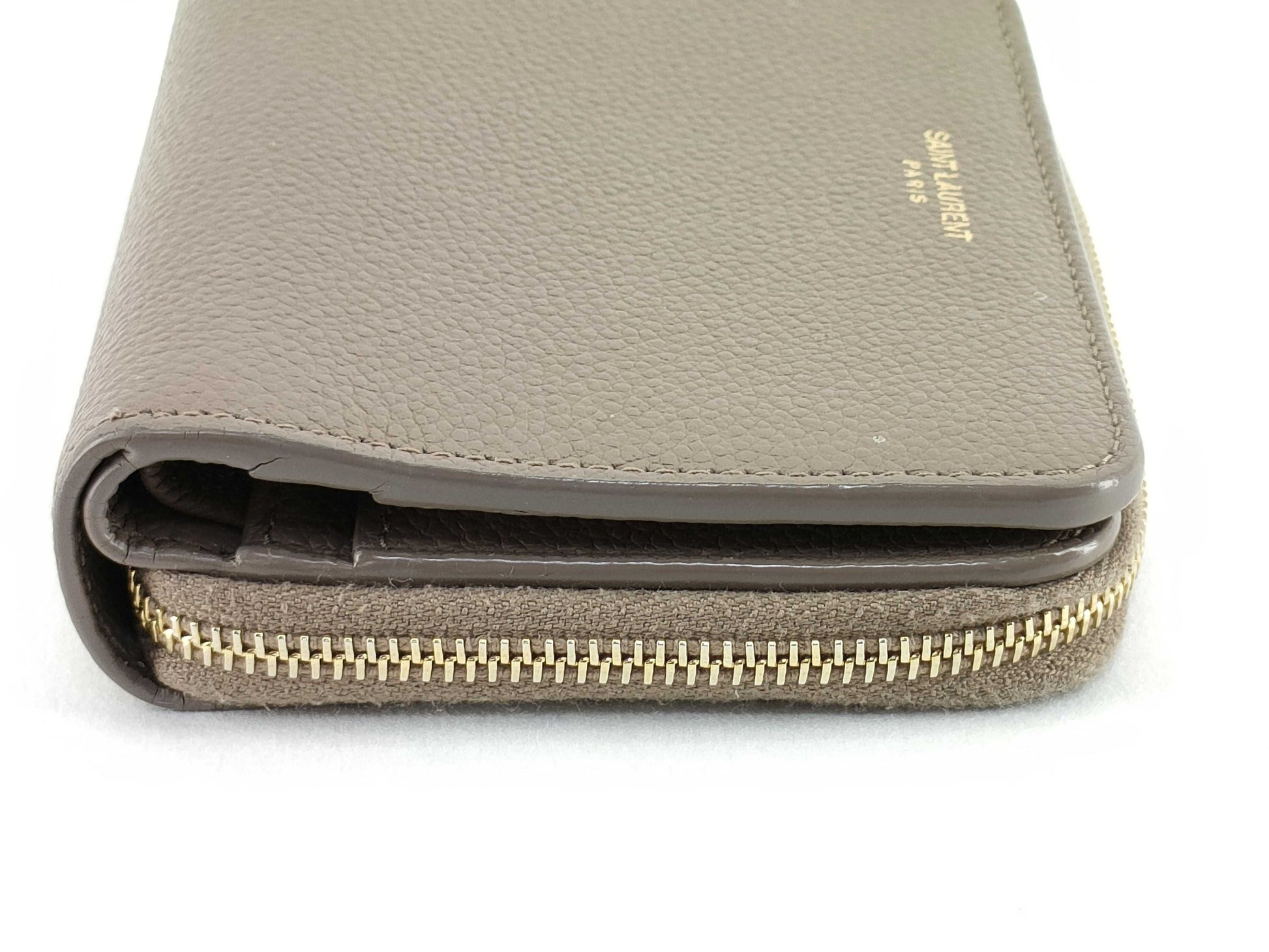 SAINT LAURENT YSL wallet, beige