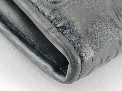 GUCCI GUCCI Gucci Long Wallet Black Cat GG Wallet