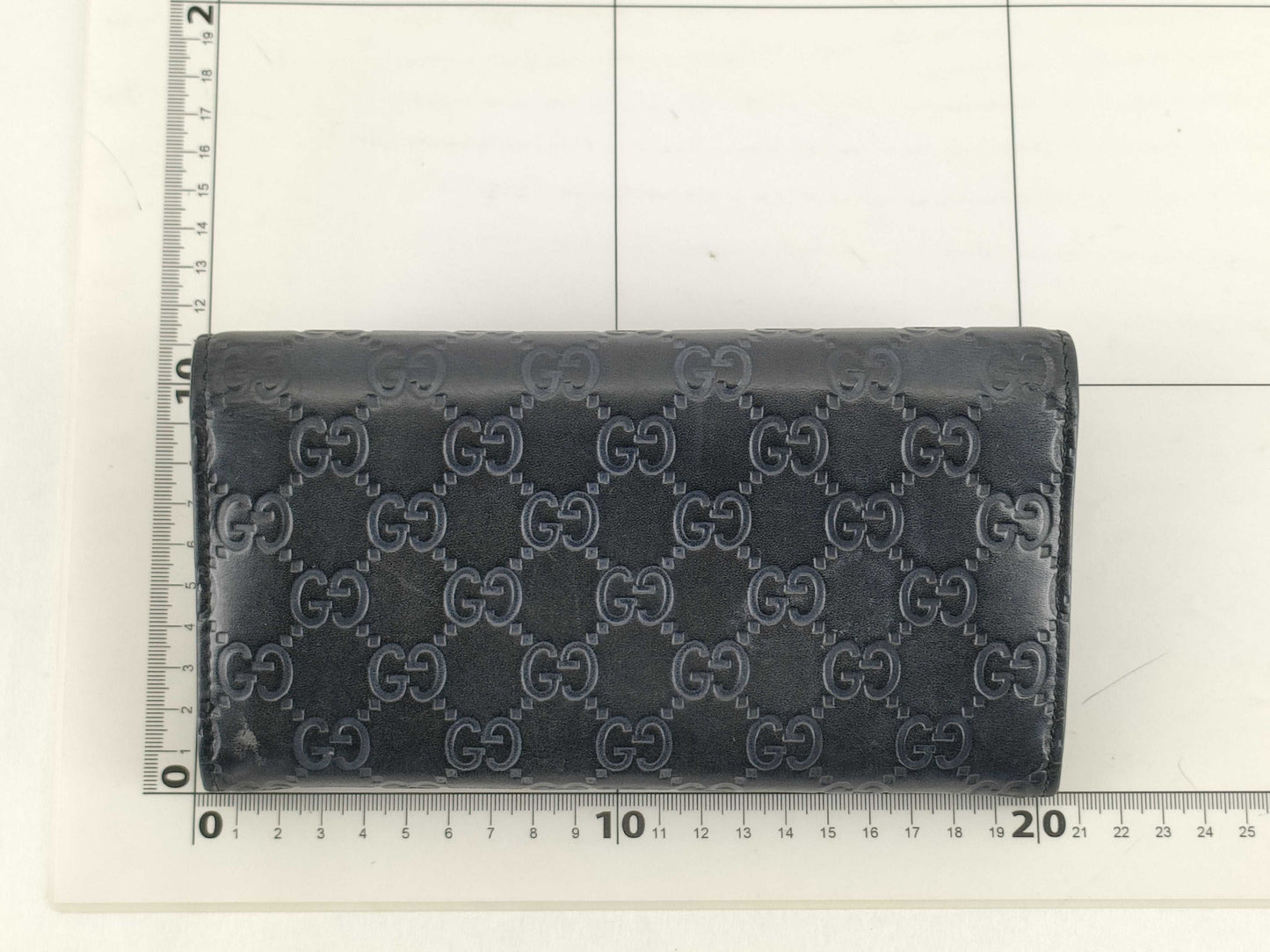 GUCCI GUCCI Gucci Long Wallet Black Cat GG Wallet
