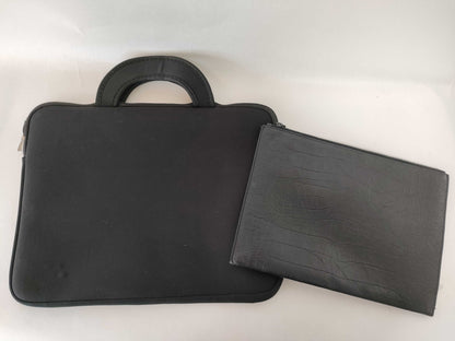 SAINT LAURENT Saint Laurent Clutch Bag Crocodile Black Clutch Bag