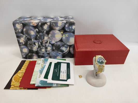 ROLEX 69178 X189869 Green Jasper Women's Watch