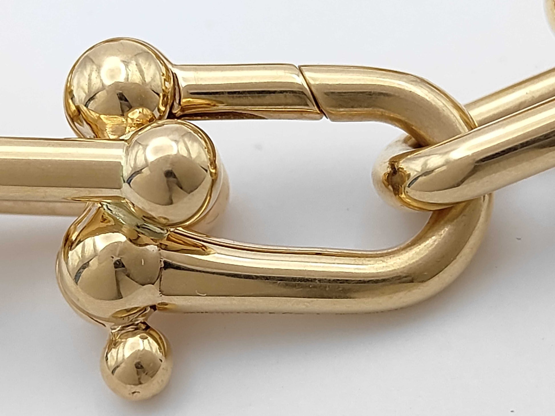 Tiffany & Co. Hardware Large Link PG 750 33.7g Bracelet/Bangle 