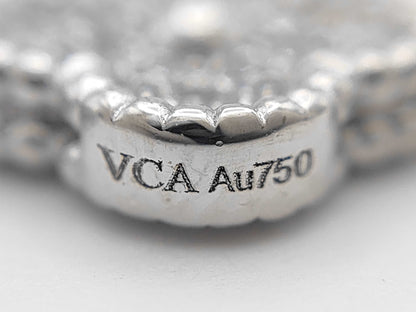 Van Cleef & Arpels Sweet Alhambra Diamond Bracelet in 750 White Gold, 7.8g 