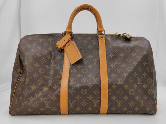 LOUIS VUITTON Monogram Keepall 50 Boston Bag