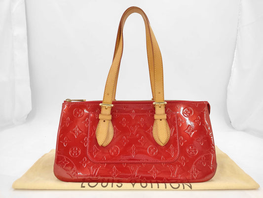 LOUIS VUITTON Monogram Empreinte Louis Vuitton Vernis Rosewood Avenue Handbag
