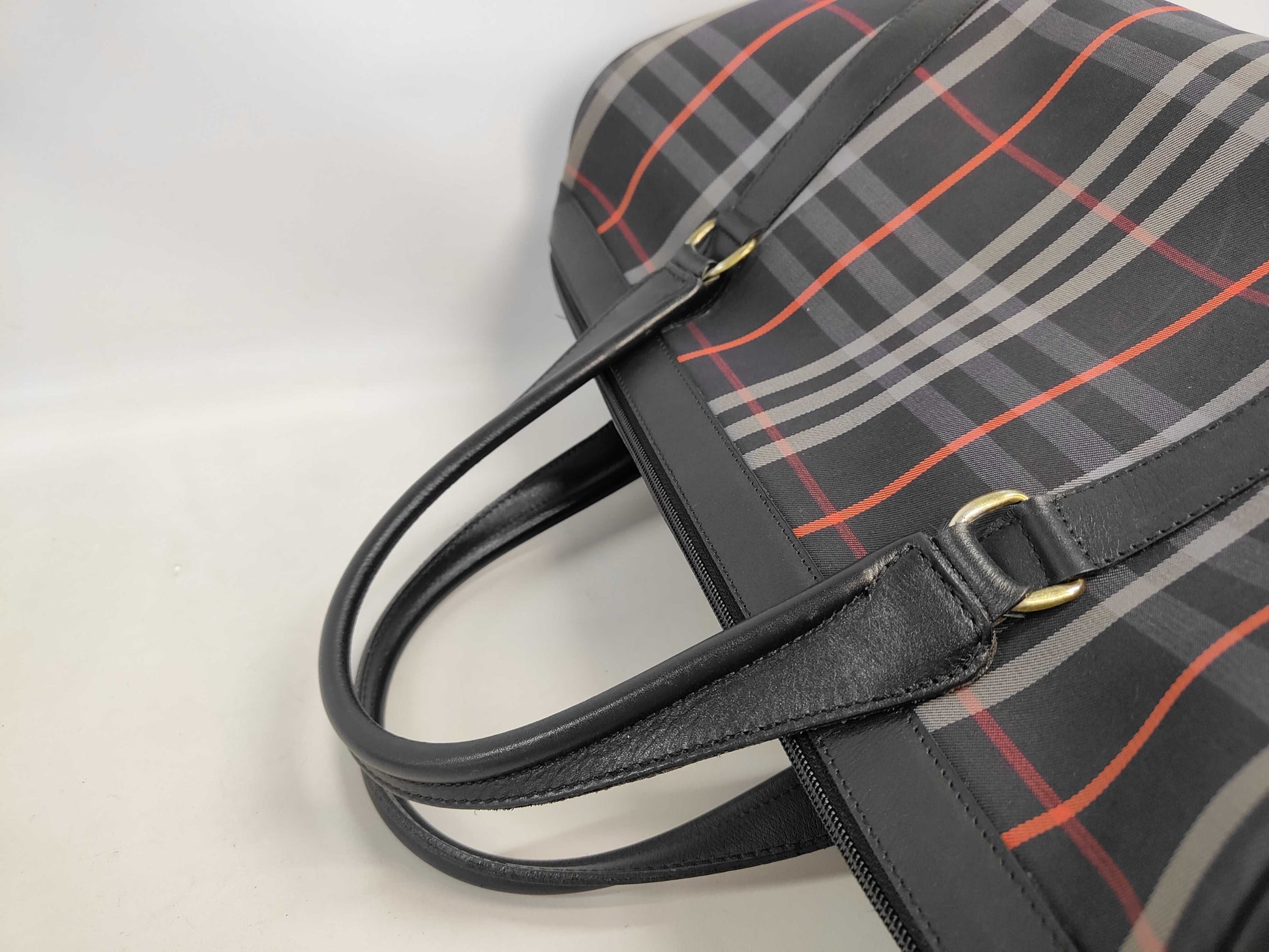 Burberrys Mini Boston Bag in Nova Check