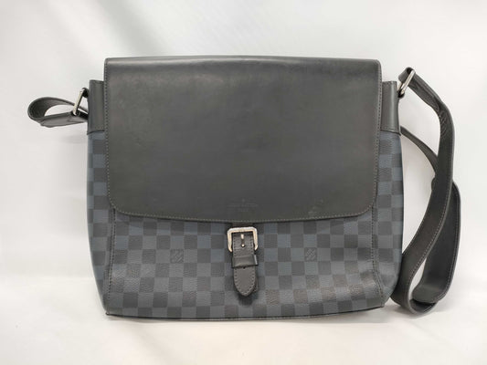 LOUIS VUITTON LV Damier Cobalt Newport Messenger PM N41587 Shoulder Bag