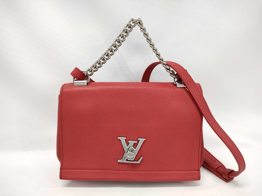 LOUIS VUITTON LV Lockme 2 BB Red Shoulder Bag