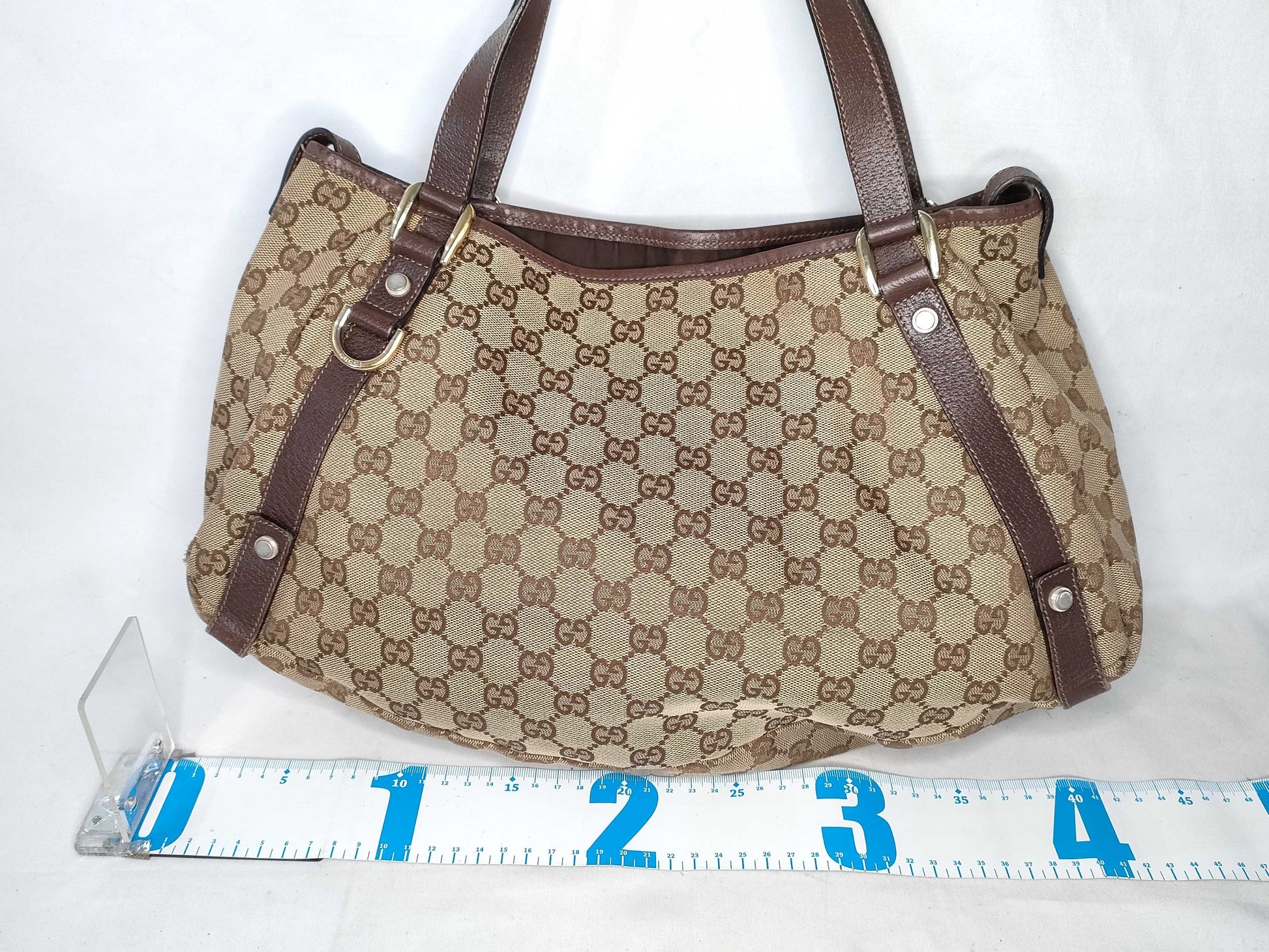 GUCCI GG Canvas Gucci Tote Canvas Abbey Tote Bag