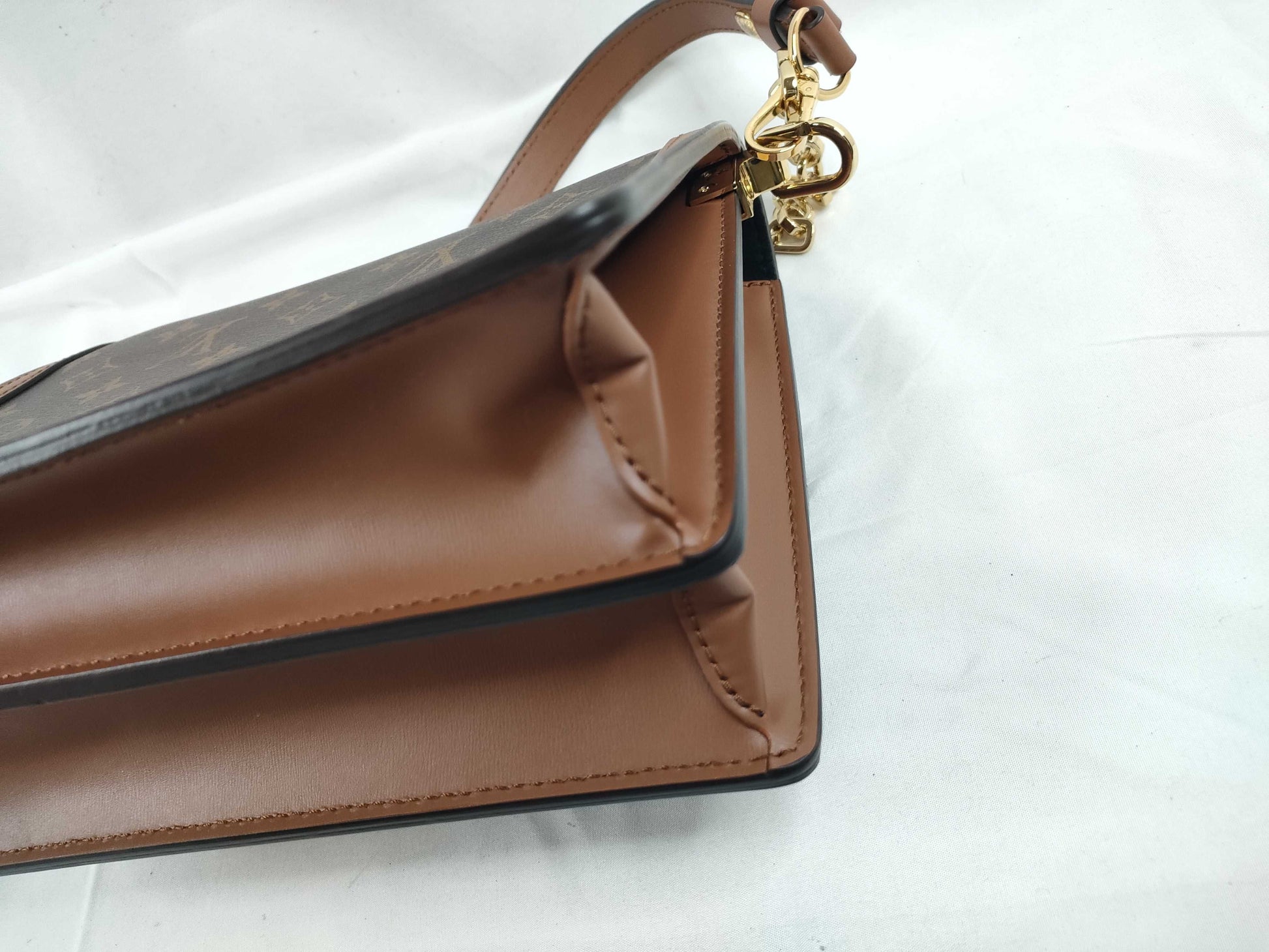 LOUIS VUITTON Monogram Reverse Dauphine MM Shoulder Bag