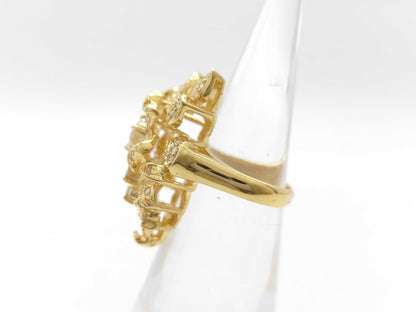 Clear Diamond K18 13.7g Ring 