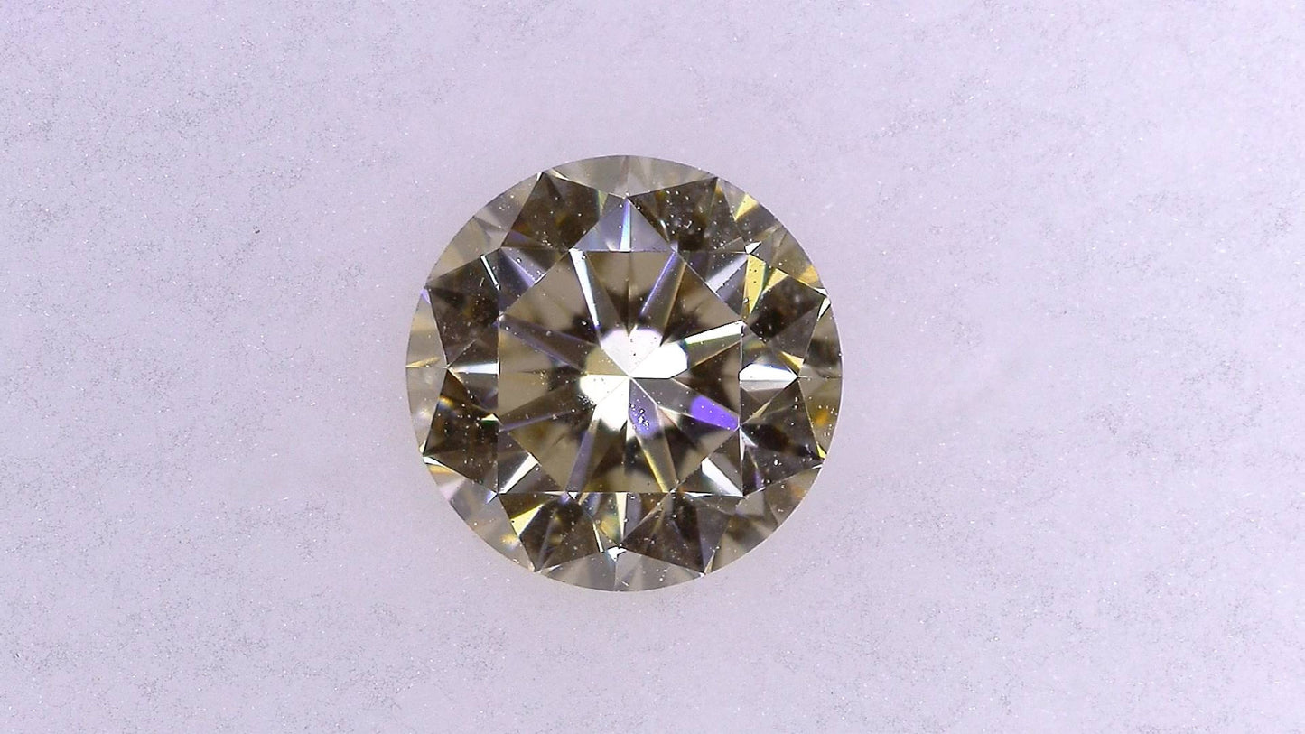 0.471ct UNDER S) LIGHT BROWN VS-1 GOOD/GOLD/GOLD NONE NATURAL 4.82-4.84X3.12mm Loose Diamond