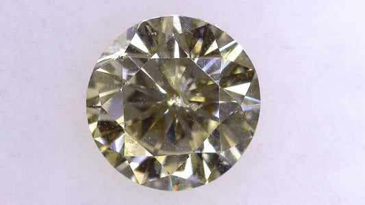 1.543ct UNDER S) LIGHT YELLOW I-1 FAIR/GOLD/FR VERY STRONG BLUE NATURAL 7.13-7.29X4.47mm LDH Loose Diamond