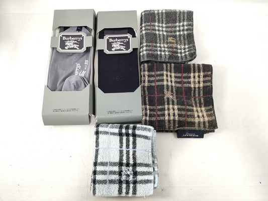BURBERRY Burberry Handkerchief and Socks 5-Piece Set Other Accessories