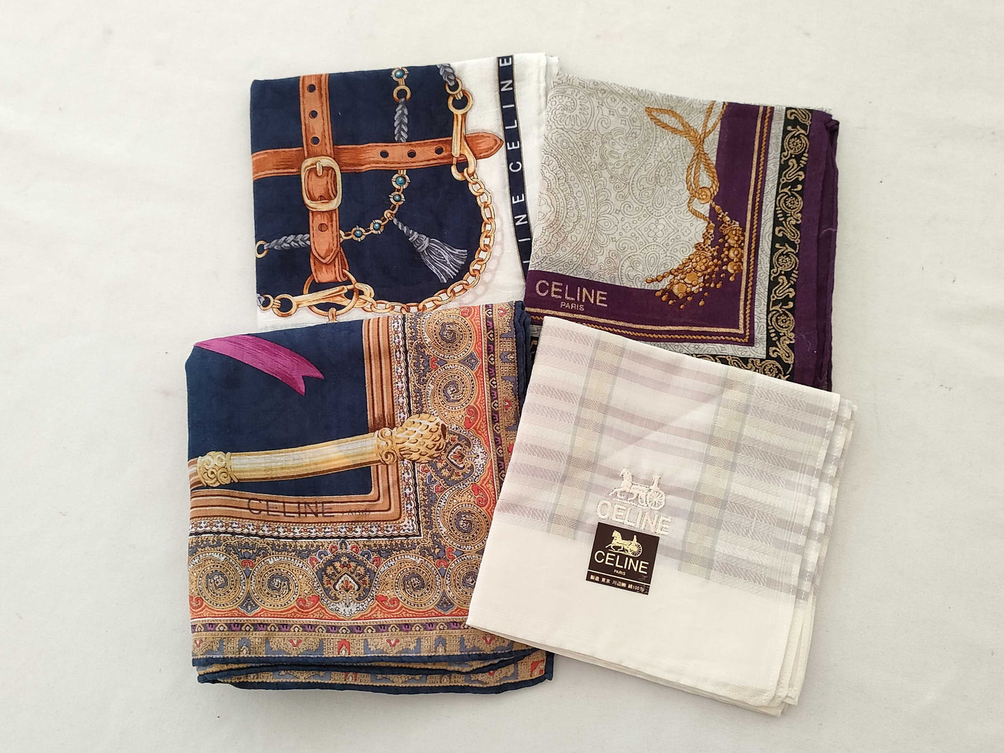 CELINE CELINE Handkerchief Set of 4 Other Accessories