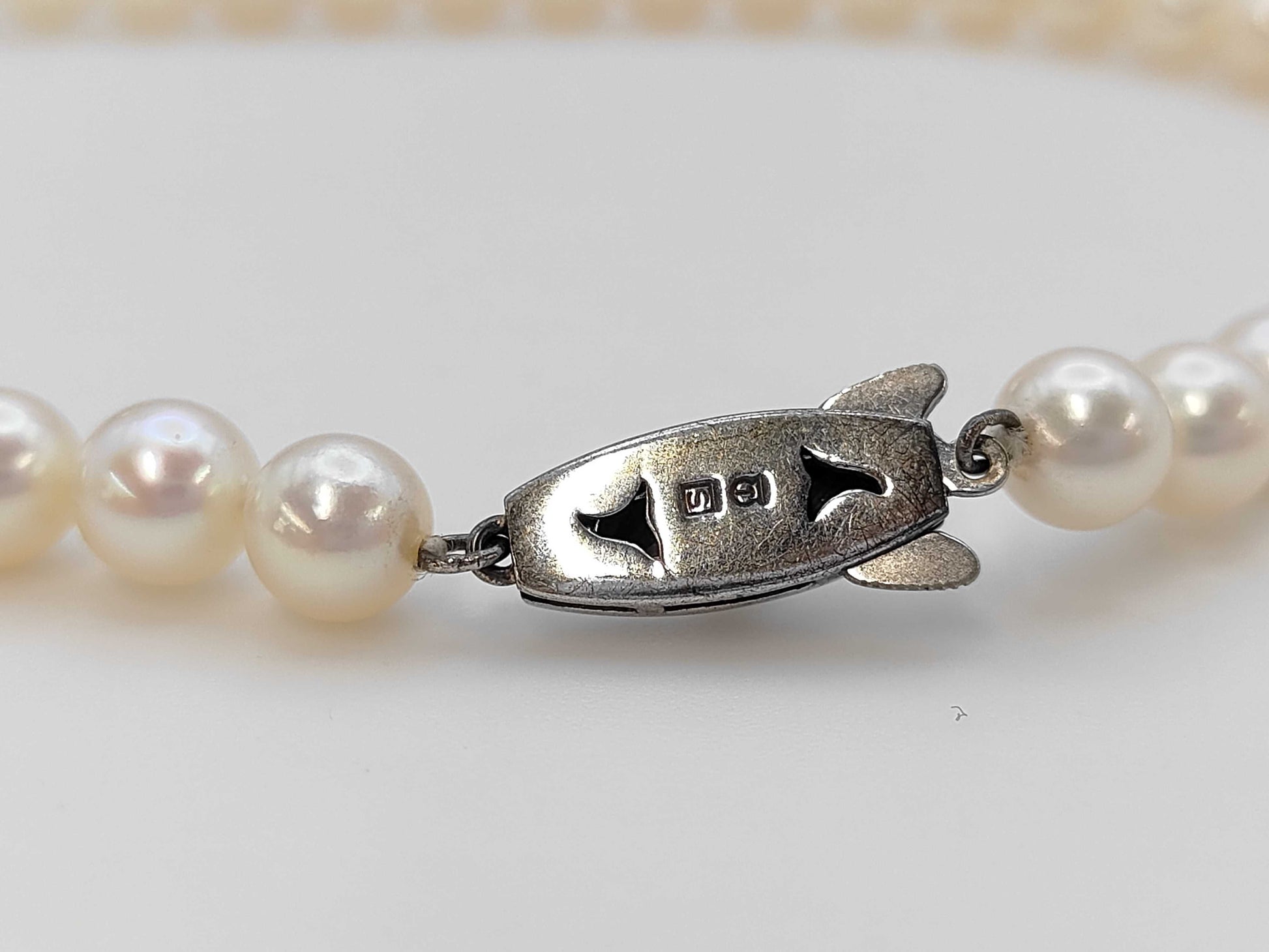 TASAKI Pearl Necklace, Diameter approx. 6.5-6.7mm, Sterling Silver, 24.2g 