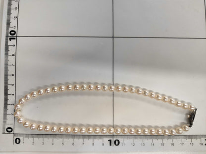 TASAKI Pearl Necklace, Diameter approx. 6.5-6.7mm, Sterling Silver, 24.2g 