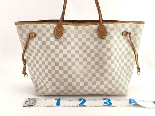 LOUIS VUITTON Damier Azur Neverfull GM Tote Bag N51108 FL0023
