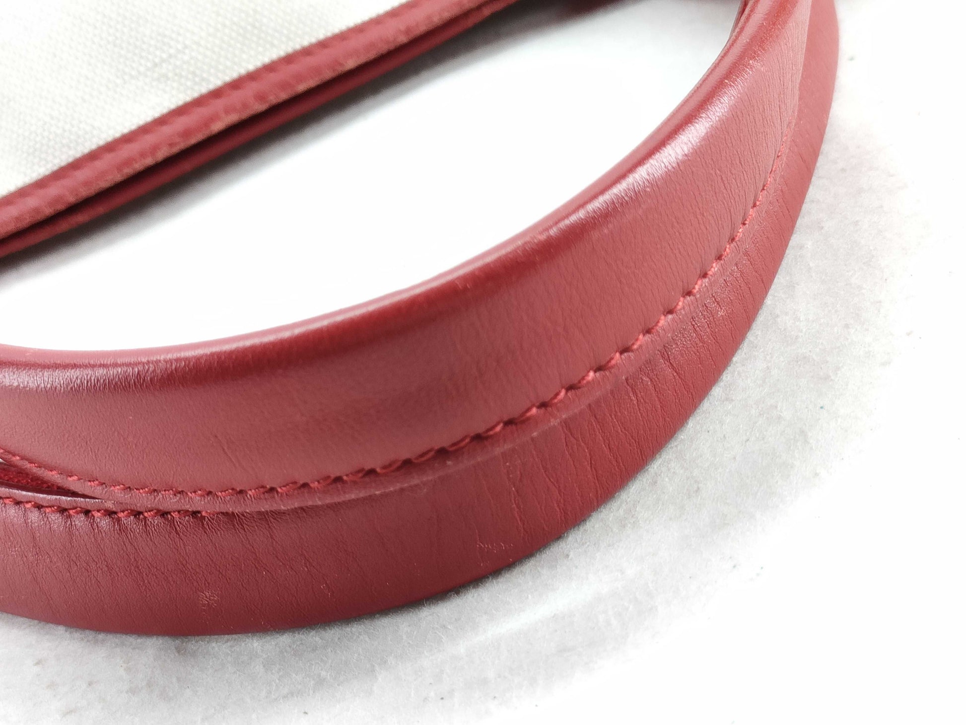 BALENCIAGA Navy Cabas Small Canvas RED Tote Bag 339933