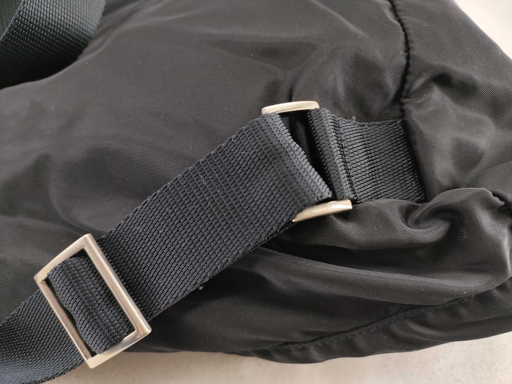 PRADA Nylon PRADA TESSUTO Double Pocket Backpack Nero BZ0003 59 Backpack