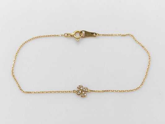 agete D0.05ct K18 0.7g Bracelet/Bangle 