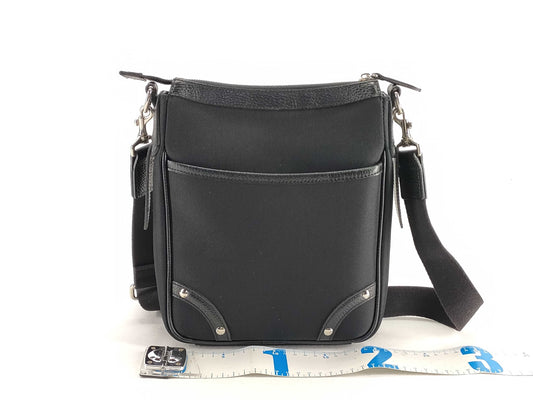 BURBERRY Check Pattern Shoulder Bag Black Shoulder Bag