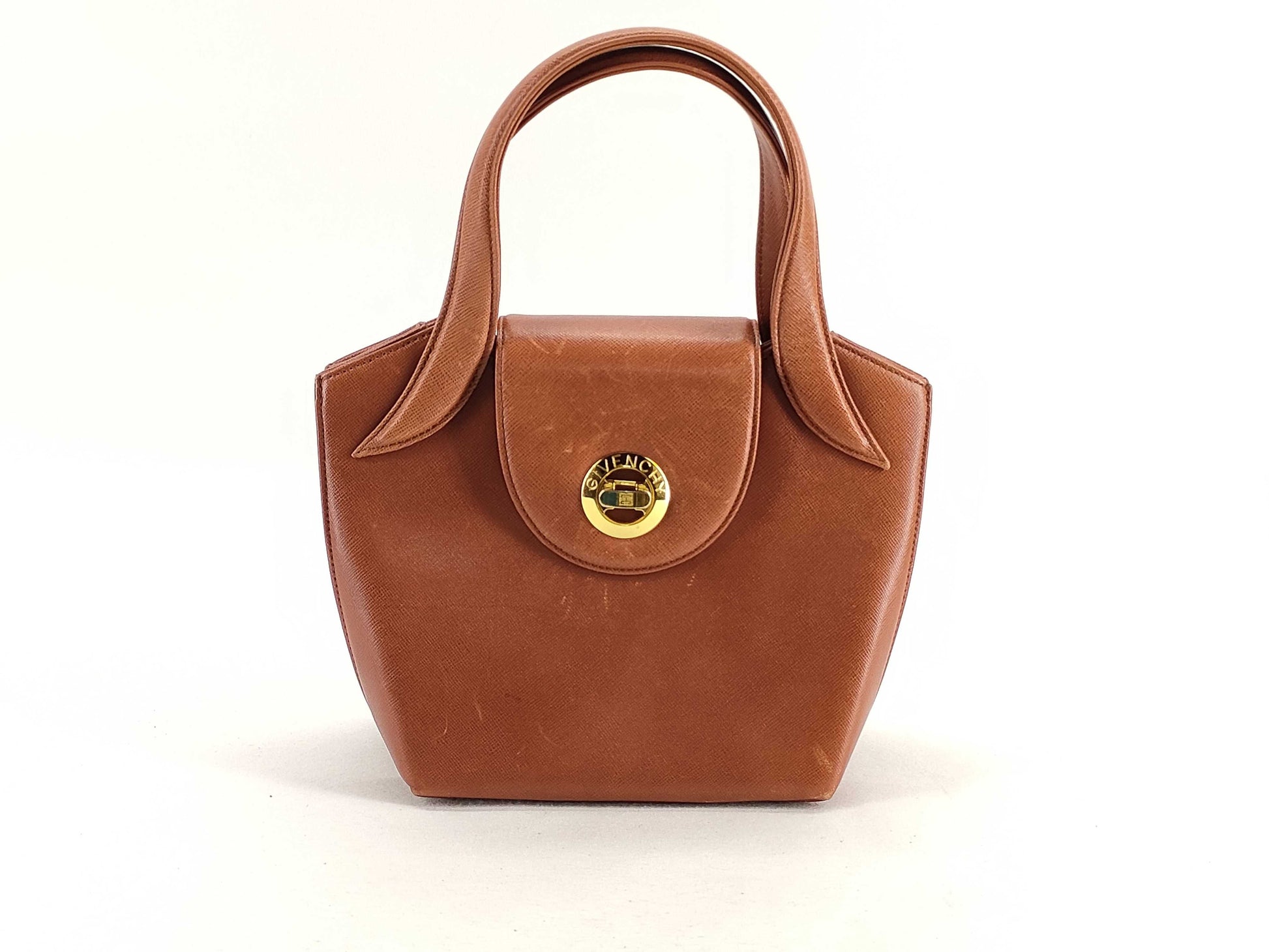 GIVENCHY Leather Turnlock Handbag