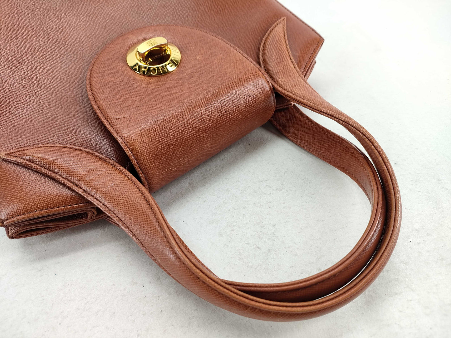 GIVENCHY Leather Turnlock Handbag