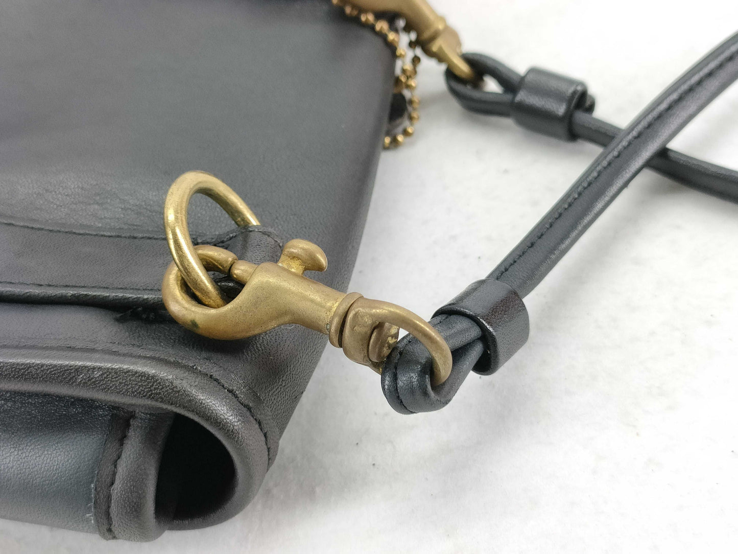 COACH Old Leather Shoulder Bag Pochette Shoulder Bag