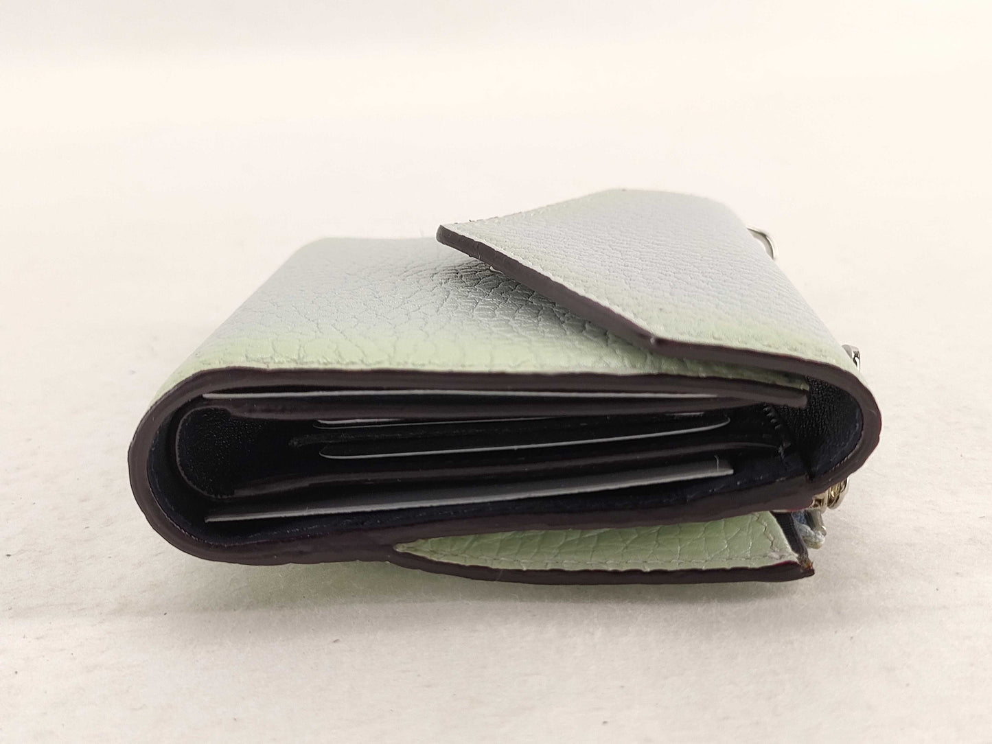 Dior Leather Diorissimo Compact Tri-fold Wallet