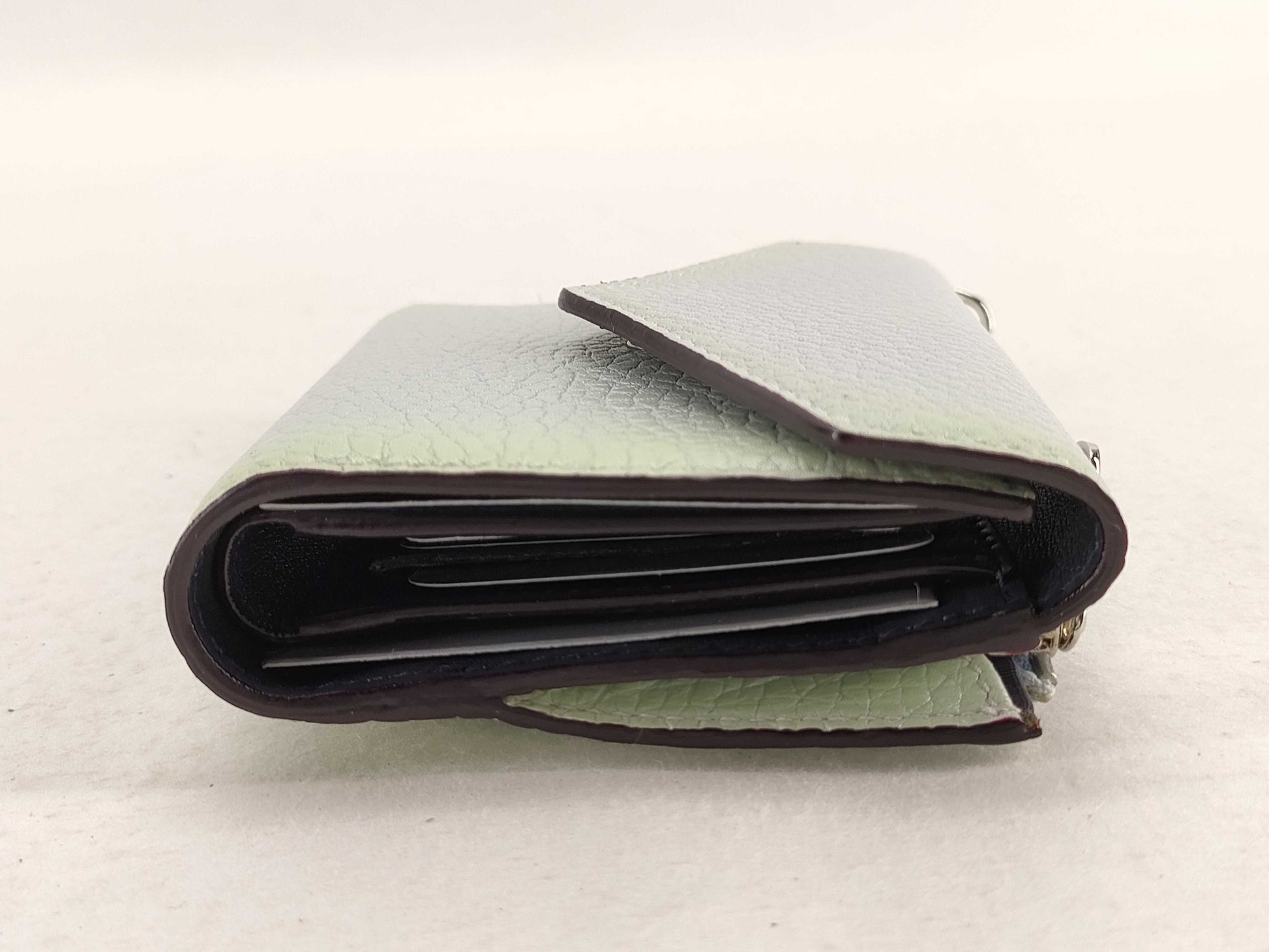 Dior Leather Diorissimo Compact Tri-fold Wallet