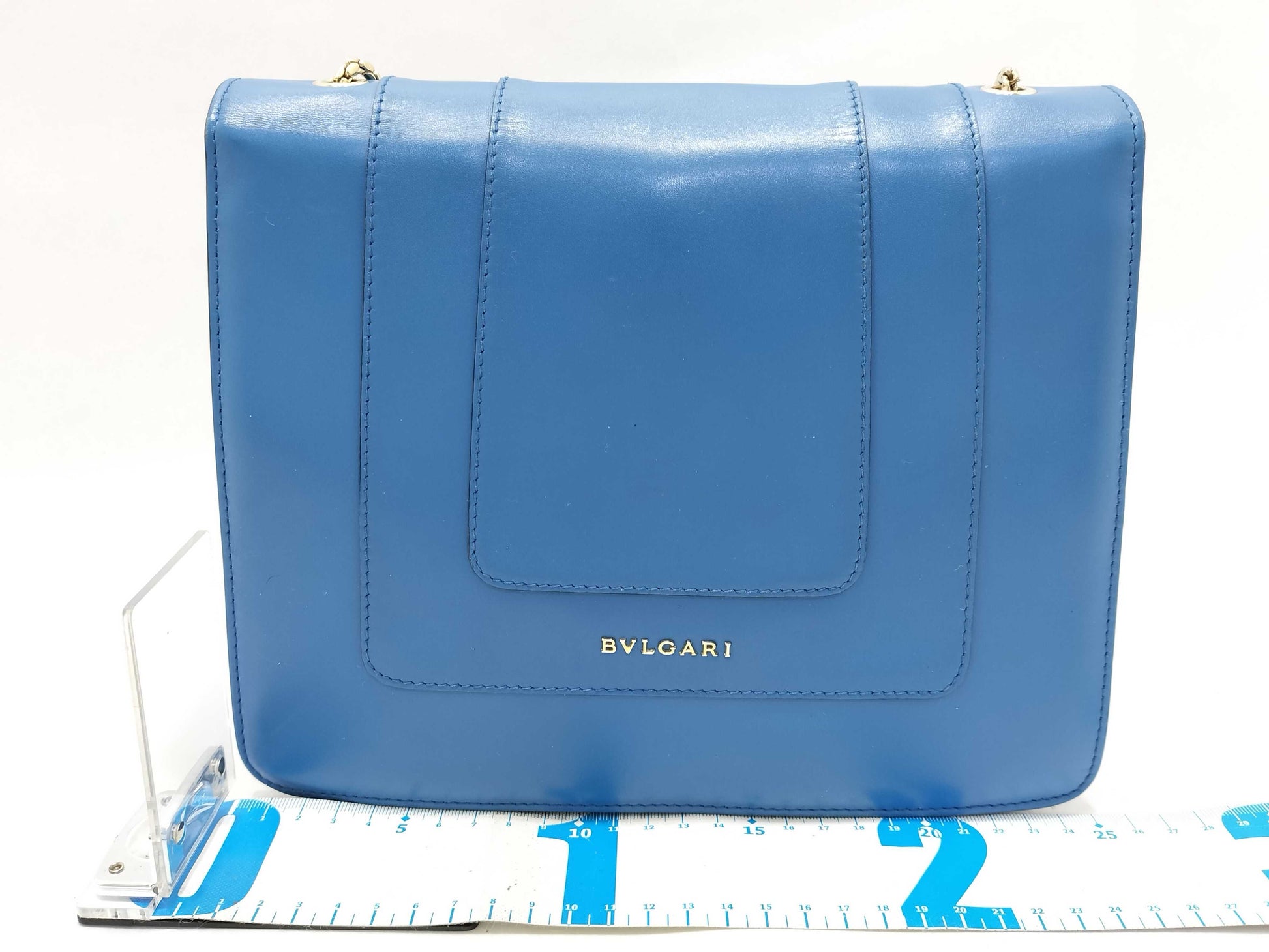 BVLGARI Serpenti Forever Flap Bag Blue Shoulder Bag
