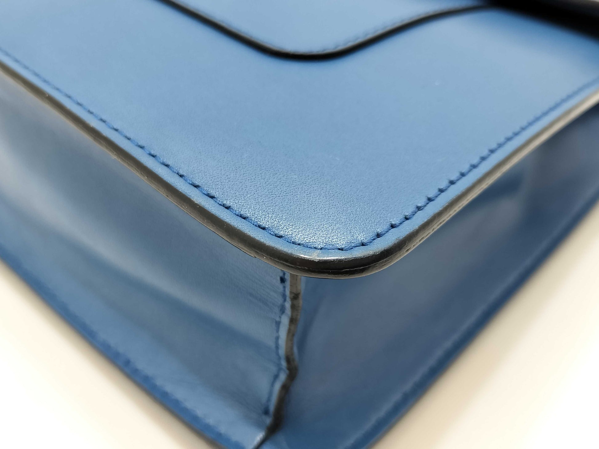 BVLGARI Serpenti Forever Flap Bag Blue Shoulder Bag