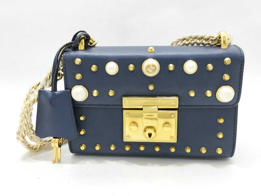 GUCCI GUCCI Padlock Stud Chain Shoulder Bag Shoulder Bag