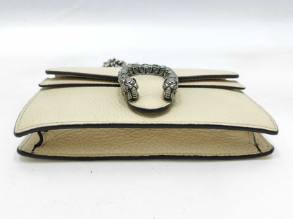 GUCCI GUCCI Gucci Dionysus Leather Clutch Bag Beige Clutch Bag